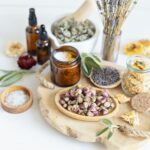 Botanical blends, herbs, essencial oils for naturopathy